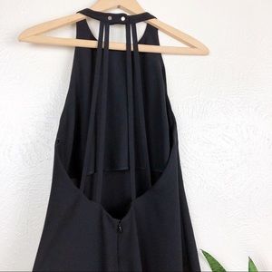 Zara Halter low back little black dress LBD S
